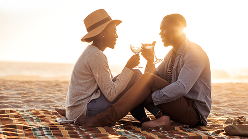 Enjoy a cape cod romantic sunset picnic